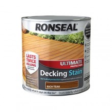 Ronseal Ultimate Protection Decking Stain Teak 2.5Lt