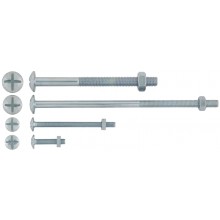 Roofing Bolt & Square Nut M6 x 12mm 