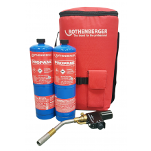 Rothenberger Hot Bag with Superfire Torch & 2 Propane Gas Cylinders