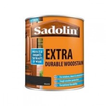 Sadolin Extra Durable Woodstain Ebony 1Lt