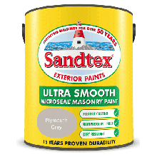 Sandtex Microseal Ultra Smooth Masonry 5Lt Plymouth Grey
