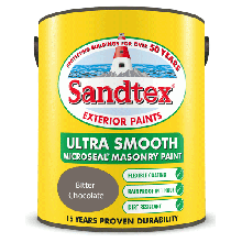 Sandtex Microseal Ultra Smooth Masonry 5Lt Bitter Chocolate