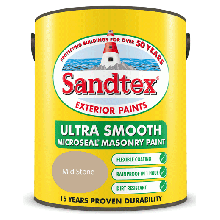 Sandtex Microseal Ultra Smooth Masonry 5Lt Mid Stone