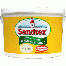 Sandtex Microseal Ultra Smooth Masonry 10Lt Ivory Stone