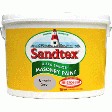 Sandtex Microseal Ultra Smooth Masonry 10Lt Plymouth Grey