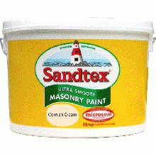 Sandtex Microseal Ultra Smooth Masonry 10Lt Cornish Cream