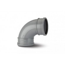 Polypipe SB417 Double Socket Bend 92.5D 110mm Grey