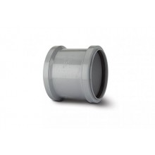 Polypipe SH44 Single Double Coupler 110mm Grey