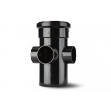 Polypipe SJ454 Single Boss Pipe 3 Way 110mm Black
