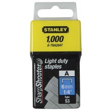 Stanley Light Duty Staples 6mm