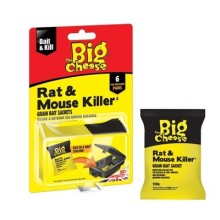Big Cheese Rat & Mouse Killer Grain Bait Sachet 6 x 25g