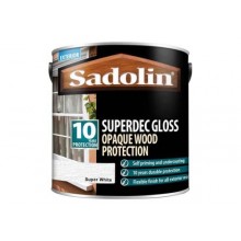 Sadolin Superdec Opaque Wood Protection Gloss Super White 1Lt