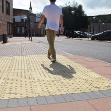 Tactile Paving Flags Blister Buff 400mm x 400mm x 50mm
