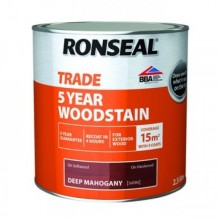 Ronseal Trade 5 Year Woodstain Teak 2.5Lt