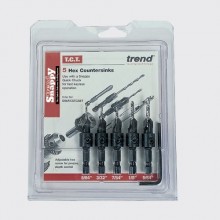 Trend Snappy Countersink 5 Piece Set