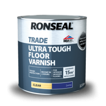 Ronseal Trade Ultra Tough Floor Varnish Satin 2.5Lt
