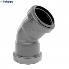 Polypipe WP17 Push Fit Waste Obtuse Bend 45D 32mm Grey