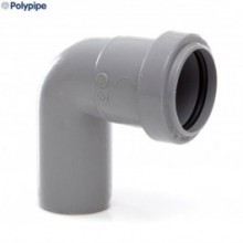 Polypipe WP24 Push Fit Waste Swivel Bend 91.25D 40mm Grey