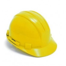 Safety Helmet with Adjustable Harness - Yellow