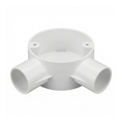 20mm White Conduit Angle Box