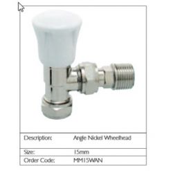 Myson Matchmate Angled Wheelhead Valve 15mm