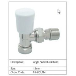 Myson Matchmate Angled Lockshield Valve 15mm