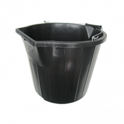 Heavy Duty Black Contractors Bucket 14L