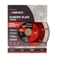 Abracs Trade General Construction Diamond Blade 115mm x 22mm