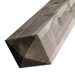 Diamond Top Fence Post Treated 150mm x 150mm x 1.8Mt