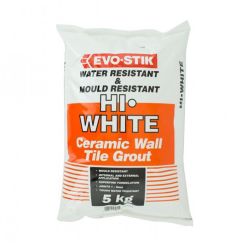 Evo-Stik Hi-White Ceramic Wall Tile Grout 5kg
