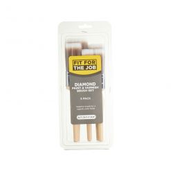 Fit For The Job 5 Piece Diamond Paint Brush Set