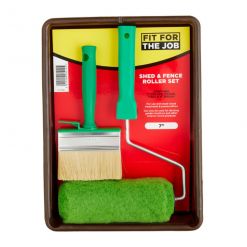 Fit For The Job Shed & Fence Roller & Brush Kit 7"
