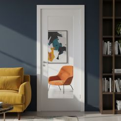 Shaker Internal White Primed 1 Lite Clear Glazed Door