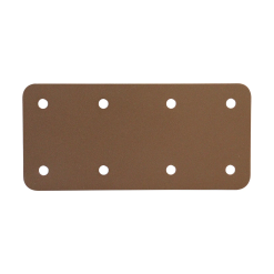 Short Internal Straight Flat Support Plate Brown