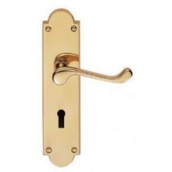 Victorian Lock CBS68 PB LS Door Handles