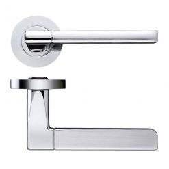 Zoo Venice Door Handles - Satin Chrome & Chrome Plated