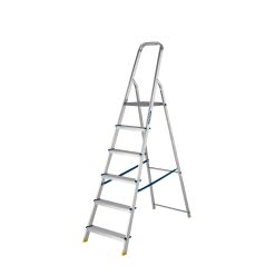 Werner Aluminium High Handrail Platform Step Ladder – 6 Tread