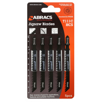 ABRACS ABT111C Jigsaw Blades Wood 5PC Pack