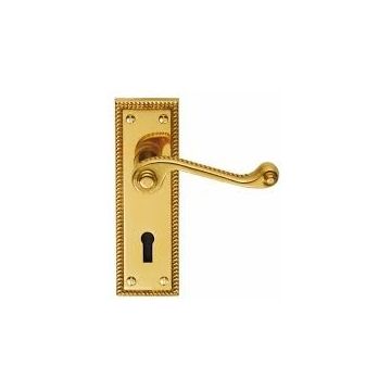 Georgian GS01 Lock CBG1 PB Door Handles