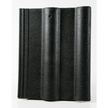 Double Roll Concrete Roof Tile Black