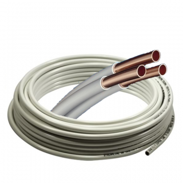 Copper Coil White PVC Coated 10mm x 25Mt