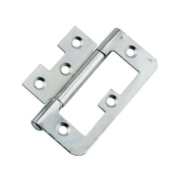Steel Flush Hinge BZP 40mm