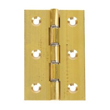DSW Double Steel Washered Hinges 76mm Brass