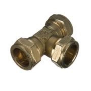 Compression Equal Tee 15mm