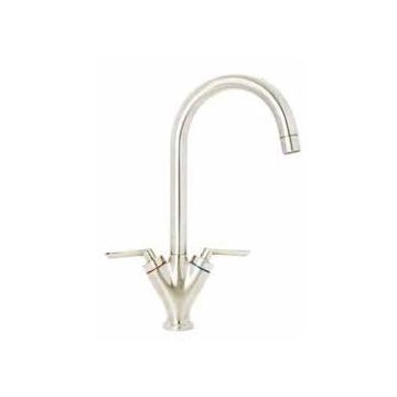 Sanbra Fyffe Sink Mixer Brushed Nickel