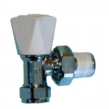 Crestalux Angled Radiator Valve 10mm
