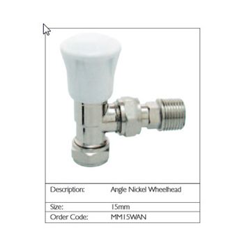 Myson Matchmate Angled Wheelhead Valve 15mm