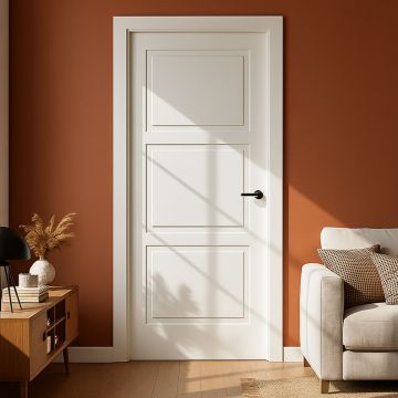 Shallow Mould 3 Panel White Primed