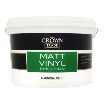 Crown Trade Matt Vinyl Magnolia 10L