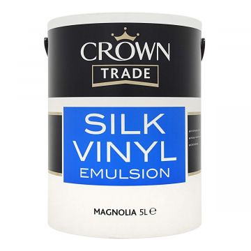 Crown Trade Silk Emulsion Magnolia 5L